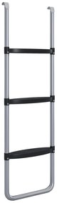 SPORTNOW Scară de trambulină cu 3 sau 2 trepte late orizontale, carlig universal, capacitate de 120 kg, 110 x 32 cm argintiu | Aosom Romania