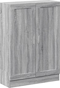 vidaXL Bibliotecă, gri sonoma, 82,5x30,5x115 cm, lemn prelucrat