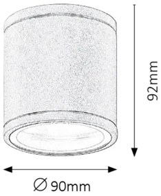 Rabalux 8150 - Plafonieră exterior AKRON 1xGU10/35W/230V IP54