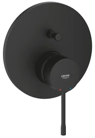 Baterie cada - dus incastrata Grohe Essence negru mat fara corp ingropat