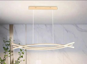 Lustra Dining Suspendata Cu Telecomanda, Auriu, 80W