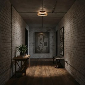Plafonieră LED ITALUX PASSO WL-36482-YLL-LED, 8 W, 230 V, 3000 K, Ø 25 cm, bej fumuriu