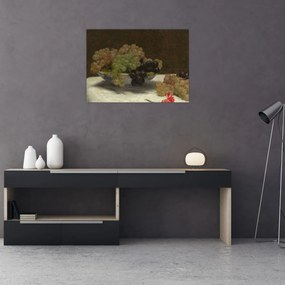Tablou - Henri Fantin-Latour, Still Life with Grapes and a Carnation, reproducere (70x50 cm)