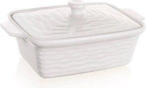 BANQUET Formă dreptunghiulară de copt cu capac CULINARIA White 28 x 18 cm