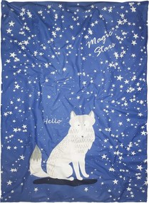 Lenjerie de pat din bumbac luminoasa pentru patut MAGIC STARS albastru Dimensiune lenjerie de pat: 40 x 60 cm | 100 x 135 cm