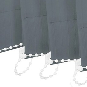 Jaluzele verticale din material textil, gri, 150 x 180 cm Gri, 150 x 180 cm