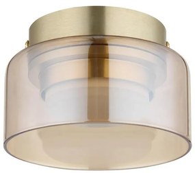 Plafonieră LED Globo 16055DG HIGGINS 1xGX53/6W/230V d. 13 cm maro