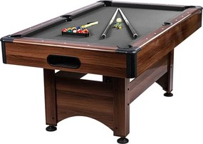 GamesPlanet Masă de biliard cu echipament, maro/antracit
