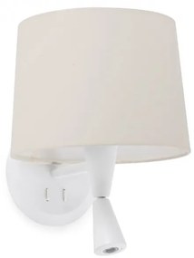 Aplica cu reader LED eleganta design modern CONGA alb/bej 64308-02