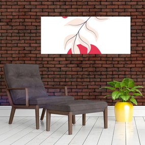 Tablou - Abstracție florală roz N⁰2 (120x50 cm)