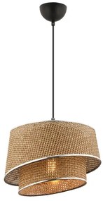 Pendul pe cablu BARETTE 1xE27/60W/230V maro/crom lucios