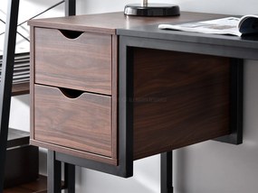 Masă PC Laft (nuc închis + negru). 1109773
