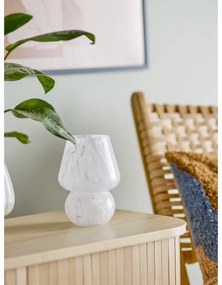 Vază albă din sticlă Halim – Bloomingville