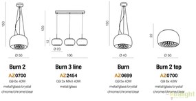 Lustra moderna suspendata design elegant 40cm Burn