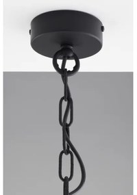 Jupiter 2103 - Lustru cu lanț ARTHUR 3xE27/15W/230V alb/negru/decor marmorat