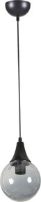Lustra 846STL5231, negru, metal, 15x25x70 cm