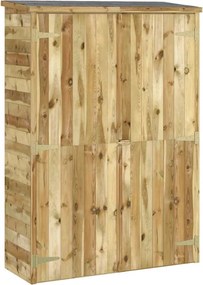 vidaXL Magazie de unelte de grădină 123x45x171cm lemn masiv pin tratat