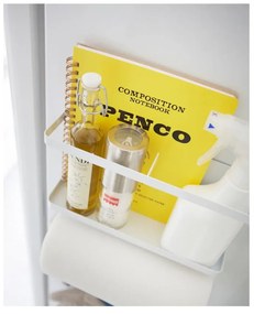 Suport magnetic YAMAZAKI Tower Magnetic Side Rack, mare, alb