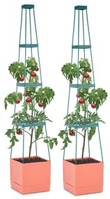 TOMATO TOWER, ghivece de roșii, set de două bucăți, 25x150x25 cm, grilă de prindere PP