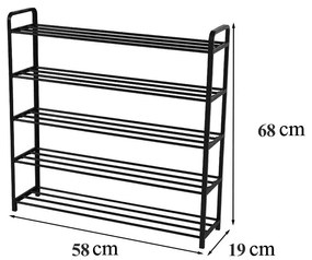 Suport pentru pantofi LCT-02 negru