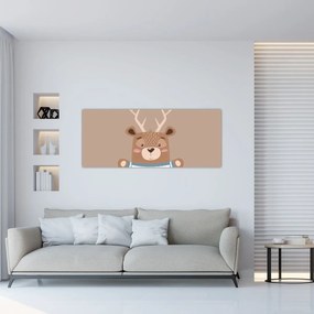 Tablou - Cerb în cămașă cu dungi (120x50 cm)