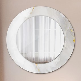 Decor oglinda rotunda Marmură strălucitoare fi 50 cm