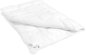 Set pilota si perna matlasata din microfibra, Inez, 155x220, 80x80, densitate 68 g/m2, alb