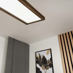 Brilagi - Aplica LED pentru baie WOODY FRAME, 50W/230V, 120x30, IP44, finisaj stejar/nuc