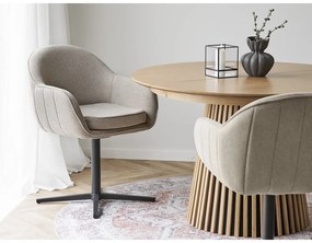 Set de scaune de sufragerie gri deschis cu cotiere 2 buc. tapițat Tamera – House Nordic