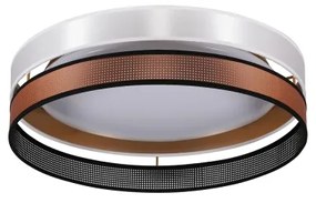 Duolla- Plafonieră LED ROLLER DUO SHINY LED/24W/230V d. 45 cm alb/cupru