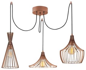 Lustră arămie cu abajur din metal Mezopotamya – Opviq lights