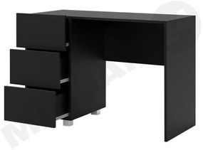 Masă de scris Brenali BR08 (Negru + Negru lucios ). 1058378