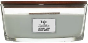 Lumânare parfumată WoodWick Lavender & Cedar,453 g