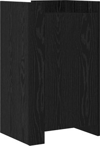 vidaXL Bufet Stejar Negru 45 x 35 x 75 cm