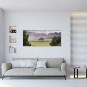 Tablou - Lunca cu copac (120x50 cm)