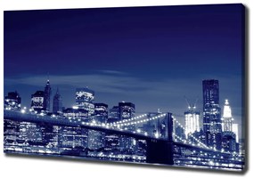 Tablou pe pânză New york, pe timp de noapte
