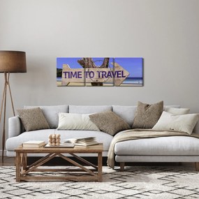 Tablou - Călătorie (cu ceas) (90x30 cm)