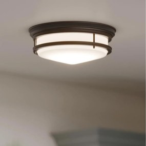 Plafonieră de baie HADLEY Hinkley HK-HADLEY-F-OZ, 3x E27/40W/230V, IP44, bronz