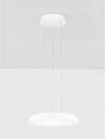 Lustra/Pendul LED design modern EPOSI alba D-40cm