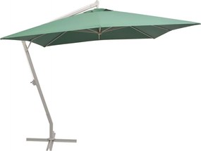vidaXL Umbrelă suspendată, stâlp de aluminiu, 300x300 cm, verde