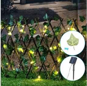 Aigostar - Decorațiune solară LED 56xLED/2x0,4m IP65 alb cald ivy