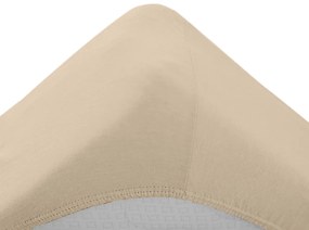 Cearsaf Jersey pentru patut copil bej deschis 70 x 140 cm