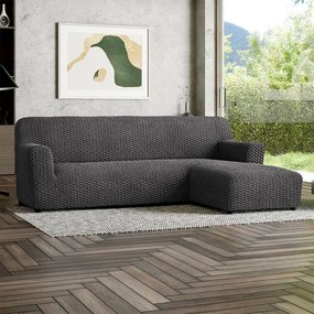 Gaico Huse bielastice MOSAICO gri închis canapea cu otoman dreapta (l. 170 - 300 cm)