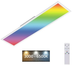 Plafonieră RGBW dimabilă SLIM LED/40W/230V Brilo + telecomandă