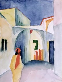 Reproducere A Glance Down an Alley, August Macke