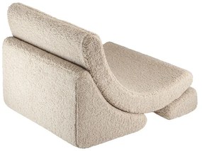 Fotoliu de copii maro deschis cu tapițerie din țesătură bouclé Moon – Wigiwama