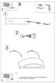 Aplică Sollux SL.1459 ATENA 1xE27/15W/230V alb