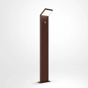 Brilagi - Lampă LED de exterior cu senzor RIANO LED/8W/230V maro IP65 80 cm