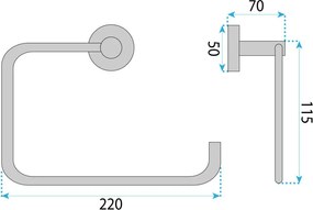 Bara portprosop 5610 Leo auriu periat