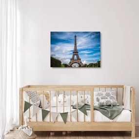 Tablou pe sticlă - Turnul Eiffel (70x50 cm)